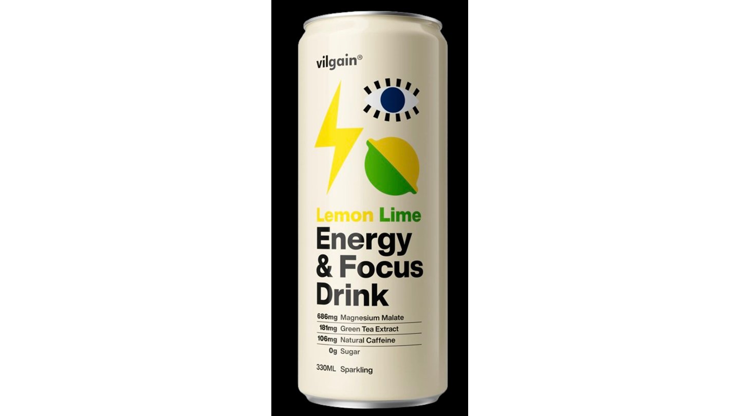 Vilgain Energy & Focus Drink citron a limetka 330 ml