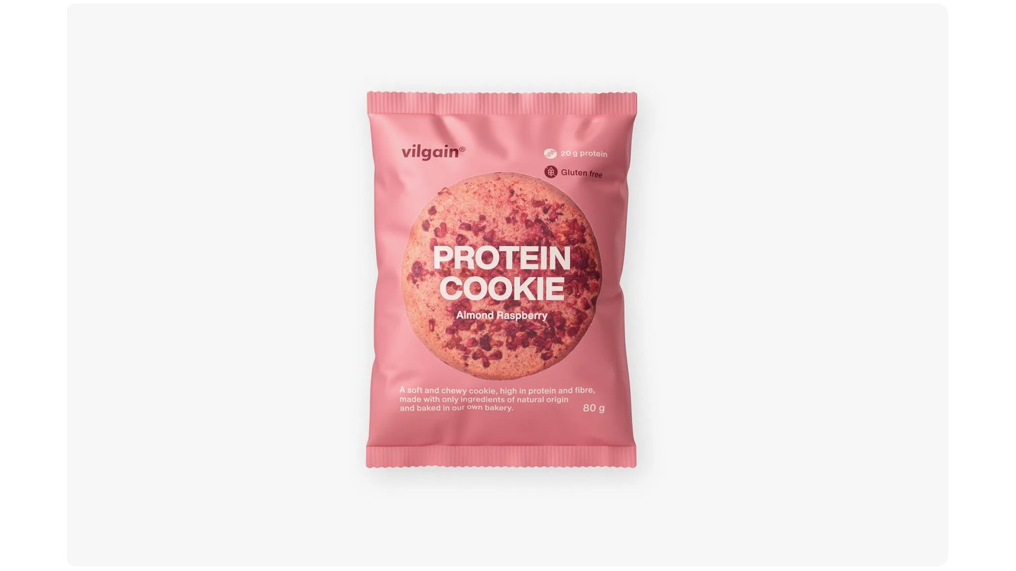 Protein Cookie - malina a mandle