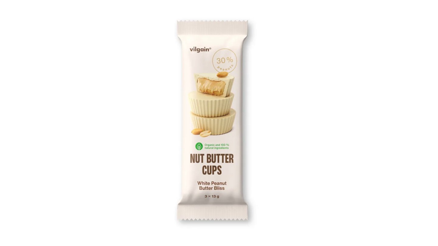 Vilgain Nut Butter Cups BIO Arašídové máslové bílé čokoládě