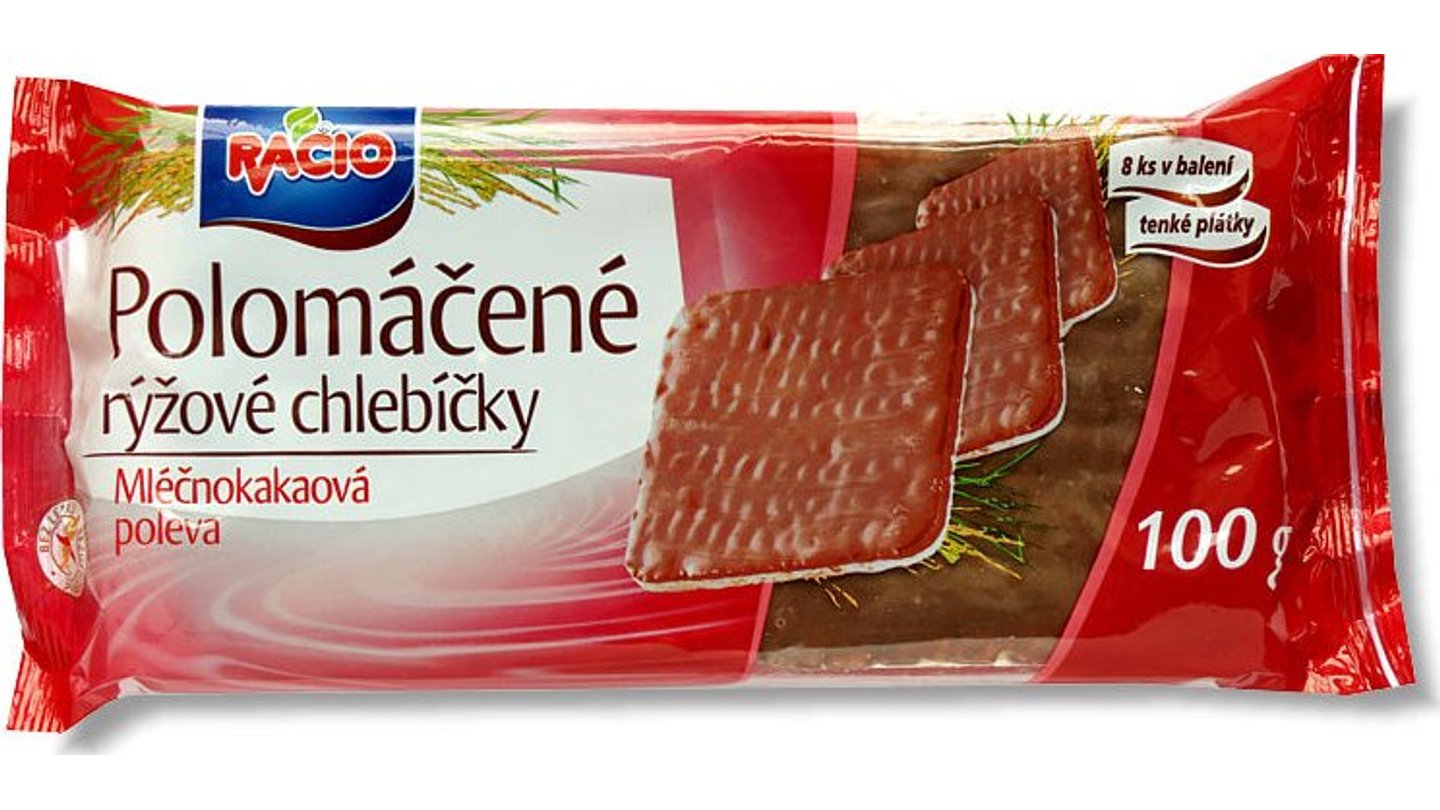 Rýžové chlebíčky s čokoládou