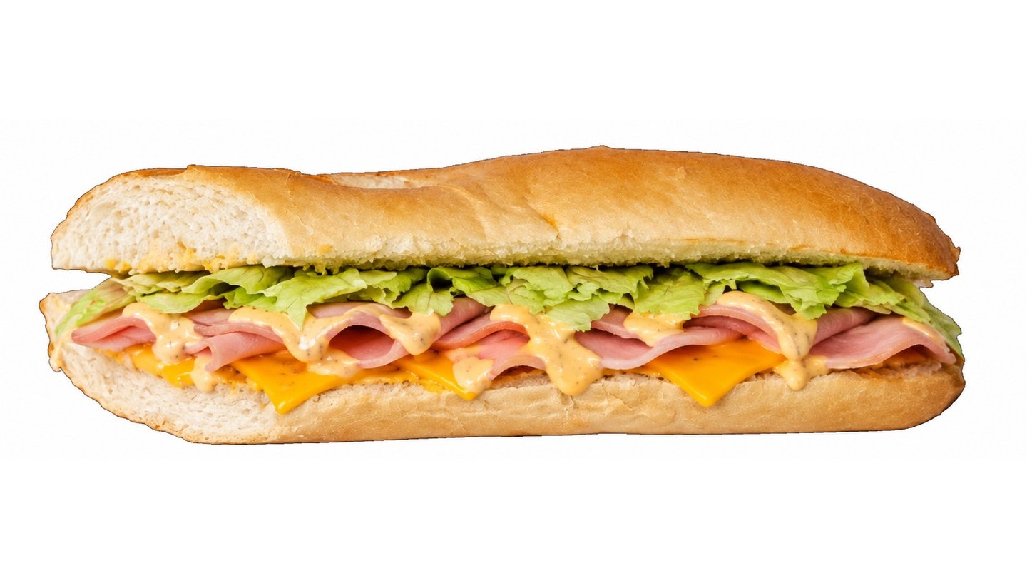 Šunka - sýr snack bageta