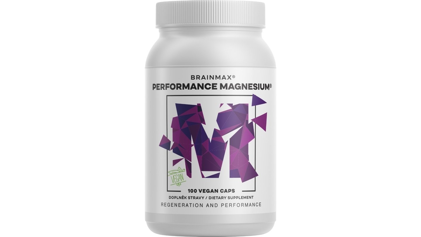Performance Magnesium®, 1000 mg, Hořčík 200 mg + Vitamín B6 P5P, 100 vegan kapslí