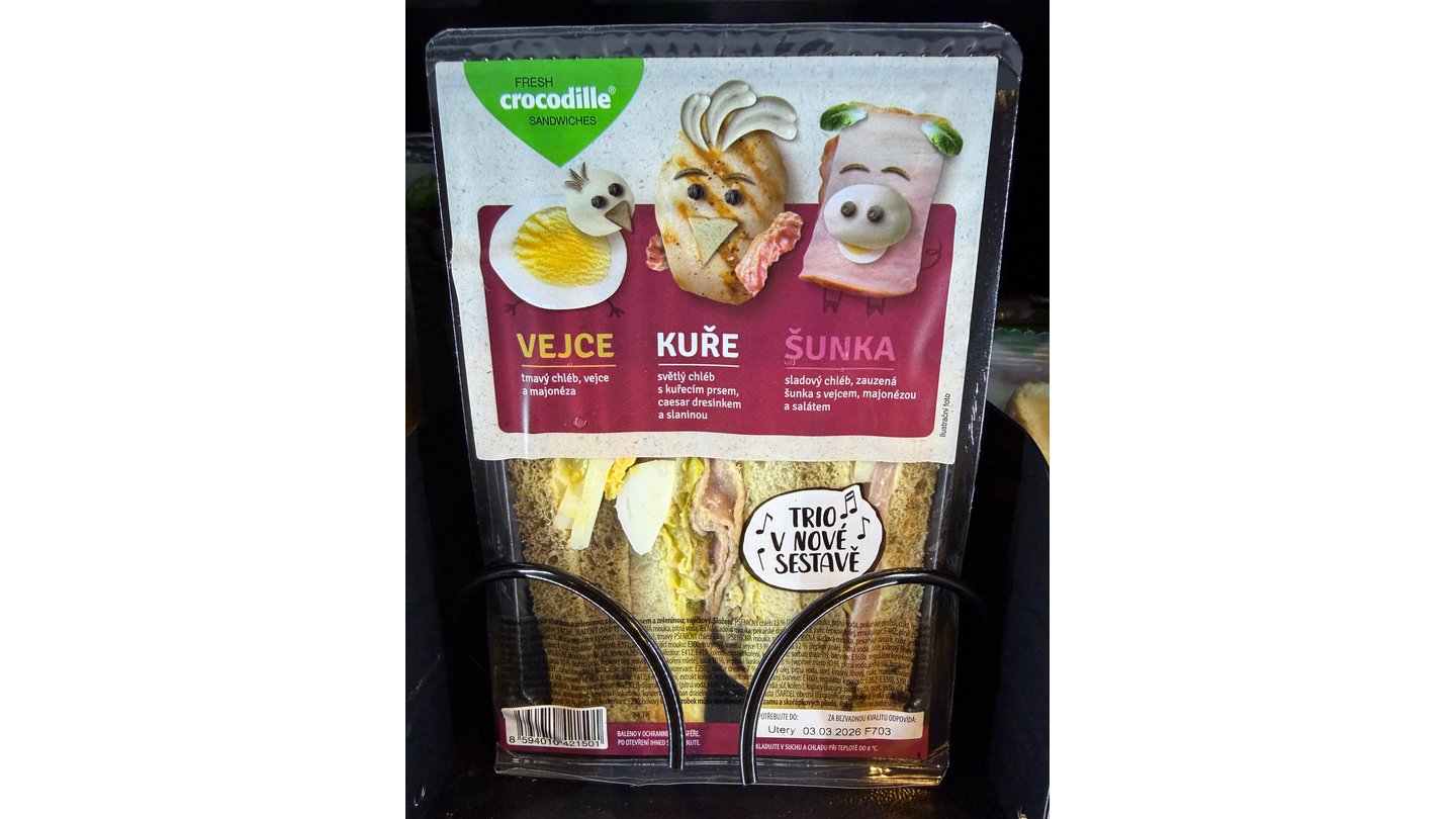 Trio - Egg, Chicken, Ham Sandwich