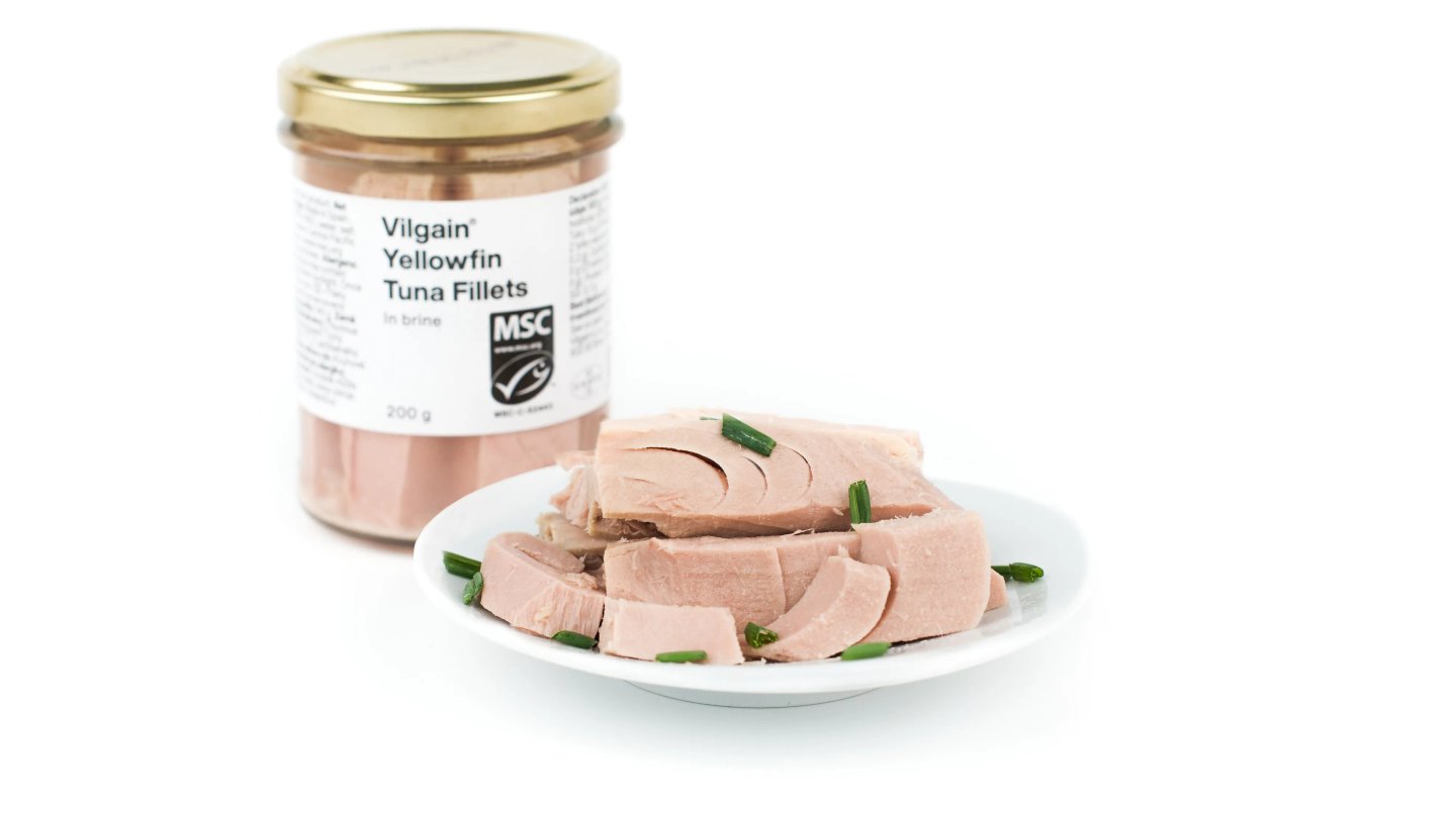 Tuňák žlutoploutvý  - filety ve vlastní šťávě