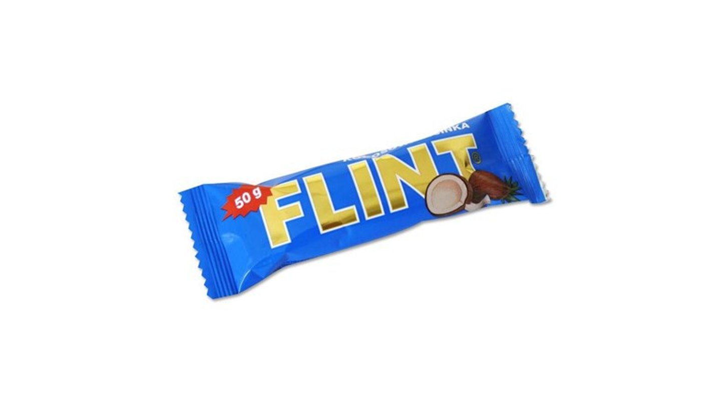 Flint Tyčinka kokosová s tmavou polevou 50 g