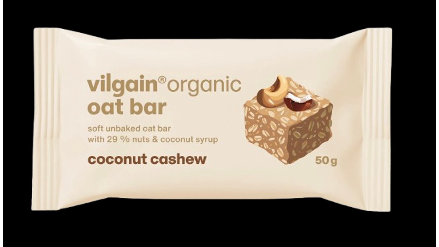 Vilgain Oat Bar BIO kešu a kokos 50 g