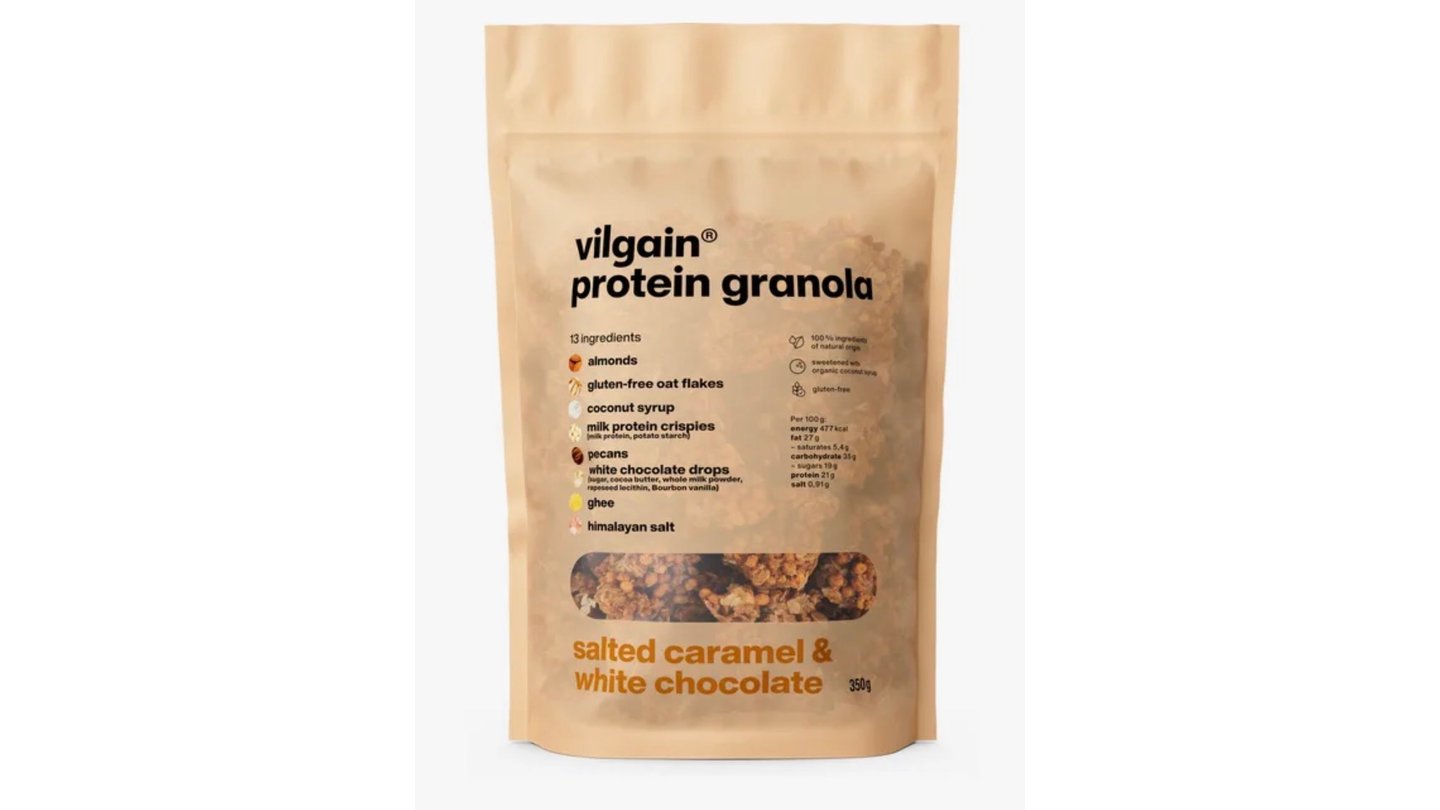Granola- slaný karamel a bílá čokoláda 350 g