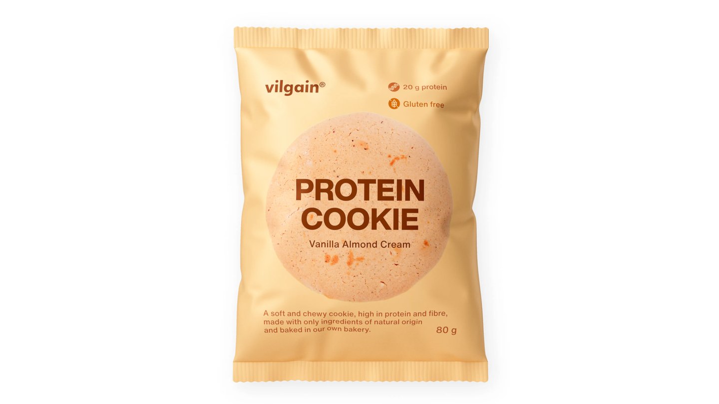 Vilgain Protein Cookie Vanilkový krém s mandlemi 80 g 
