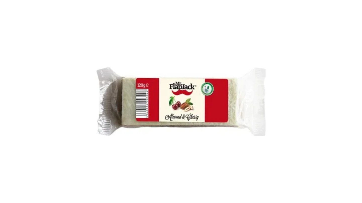 MR FLAP JACK - OVESNÉ TYČINKY - Mandle - Třešeň 120g