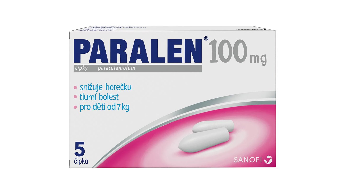 PARALEN ČÍPKY 100mg 5ks