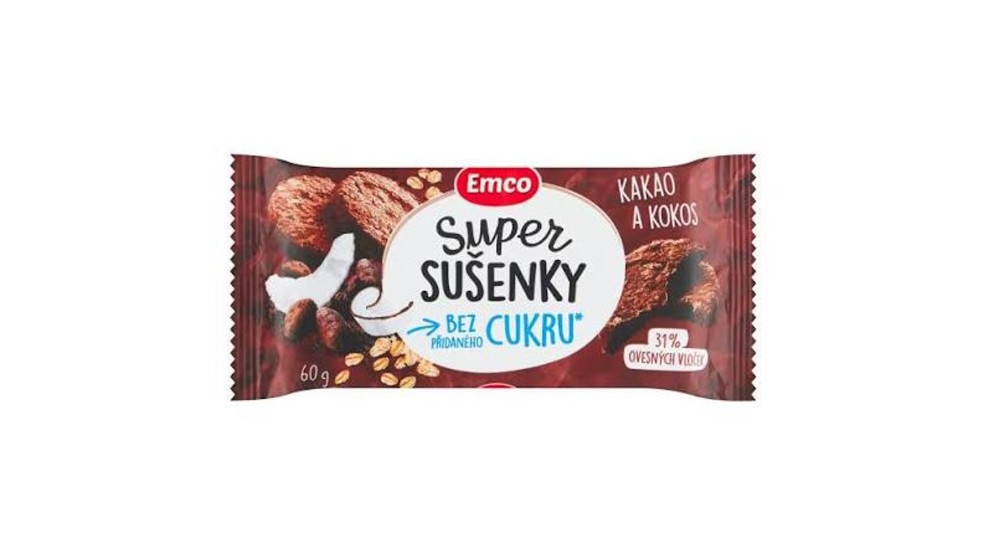 Super sušenky Kakao a kokos 60g