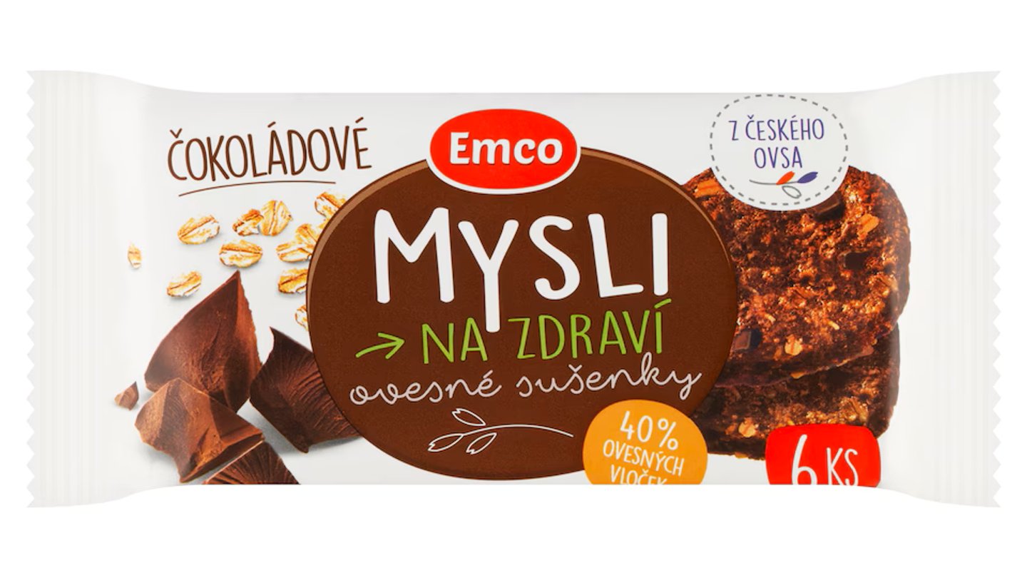 Čokoládové Mysli ovesné sušenky / Chocolate oat cookies
