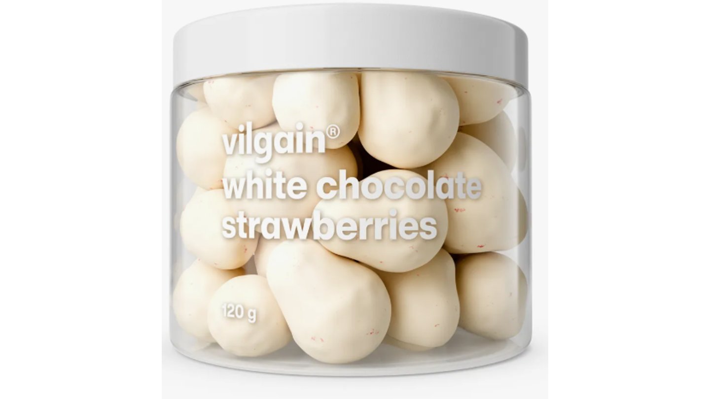 Lyofilizované jahody v bílé čokoládě 120g