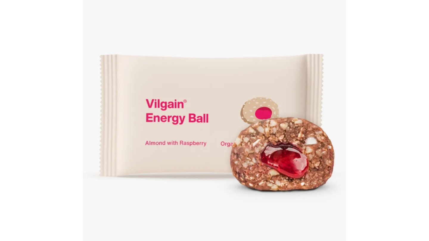 Vilgain Energy Ball BIO mandle malina 30g