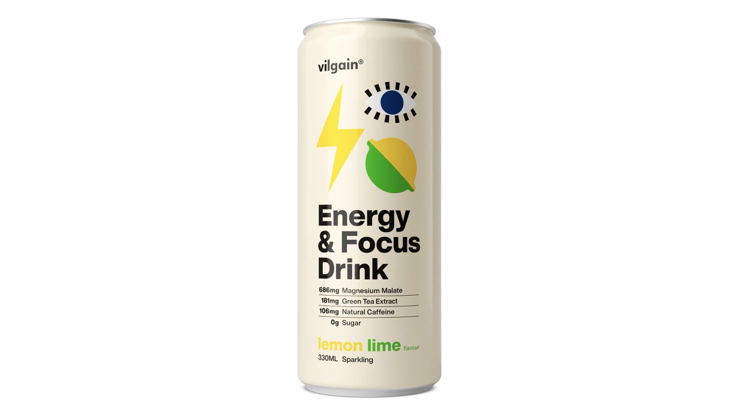 Vilgain Energy & Focus Drink - Citron a limetka 330ml