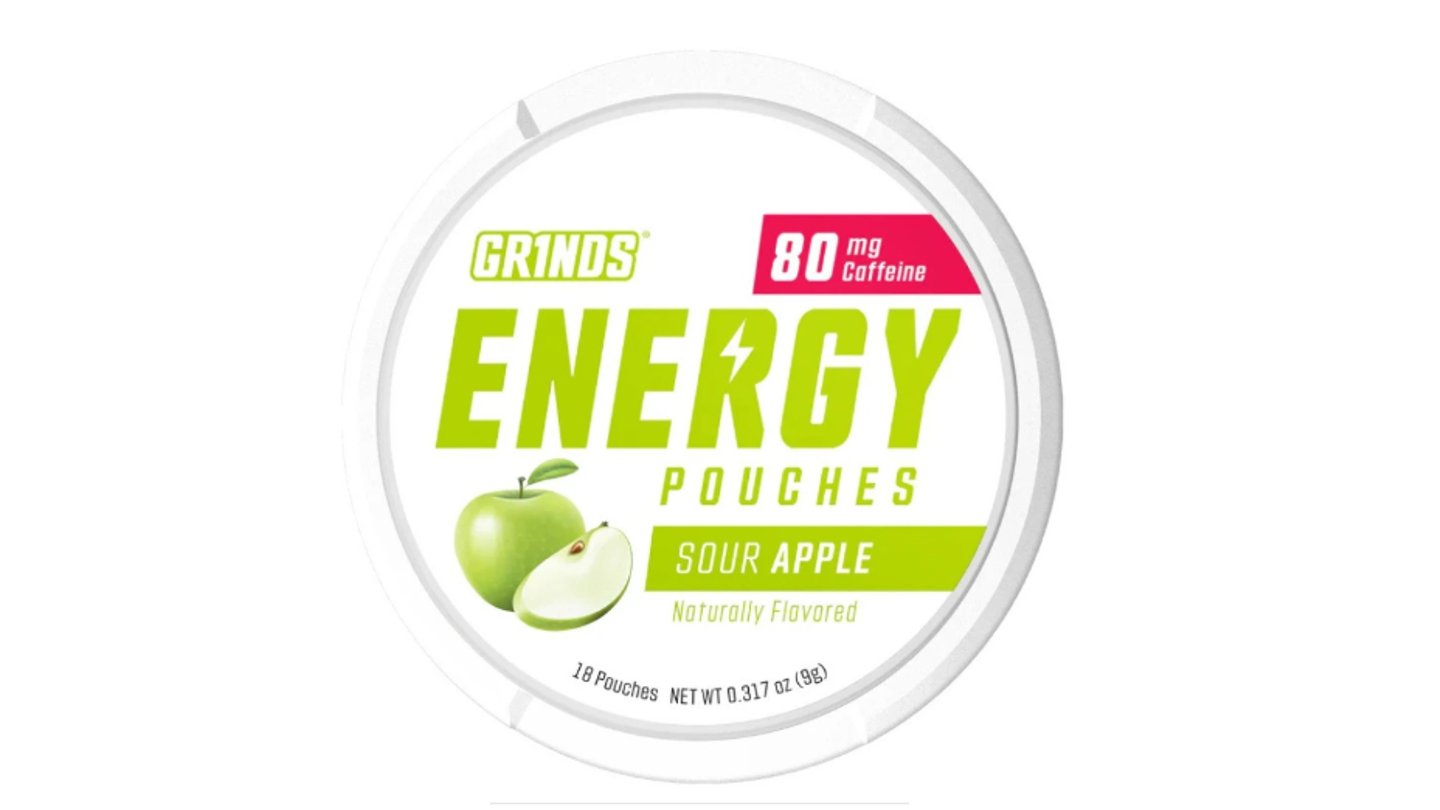 GRINDS 80mg SOUR APPLE Svěží jablečná chuť s kyselým nábojem BEZ NIKOTINU A TABÁKU