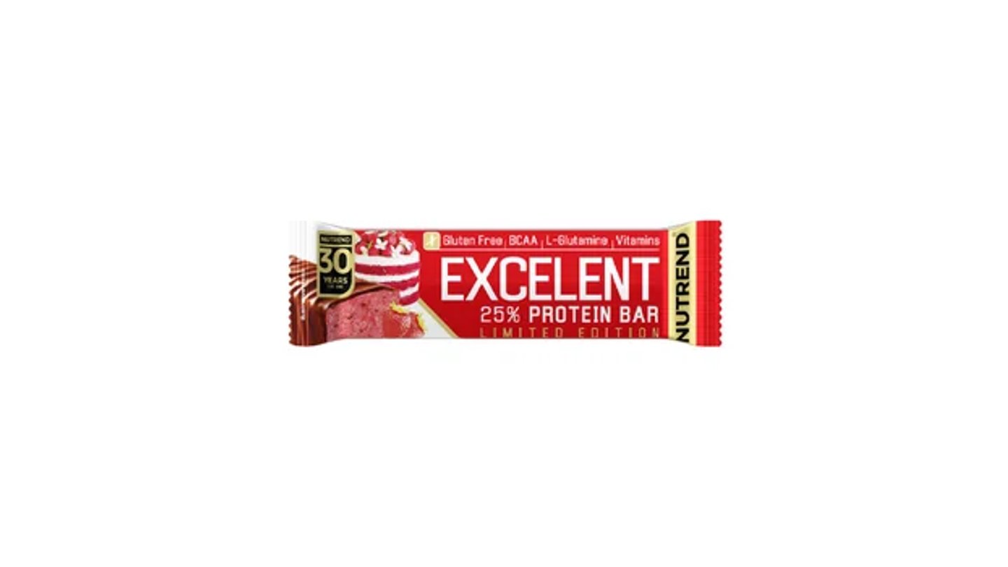 Excelent Protein Bar - Jahodový dort v mléčné čokoládě - Limited