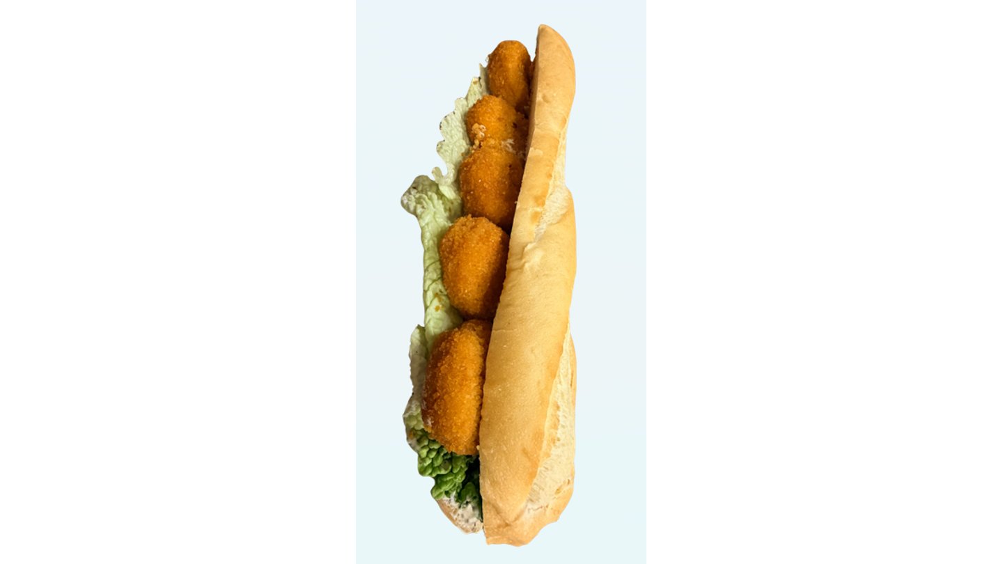 Bageta s kuřecími nugetami 250g
