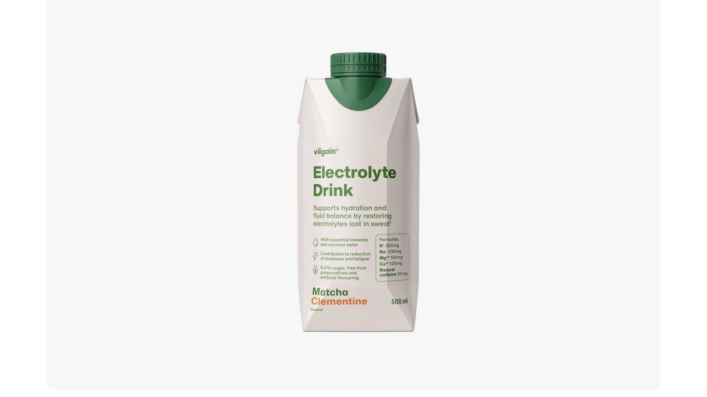Vilgain Electrolyte Drink - Mandarinka a matcha 500ml