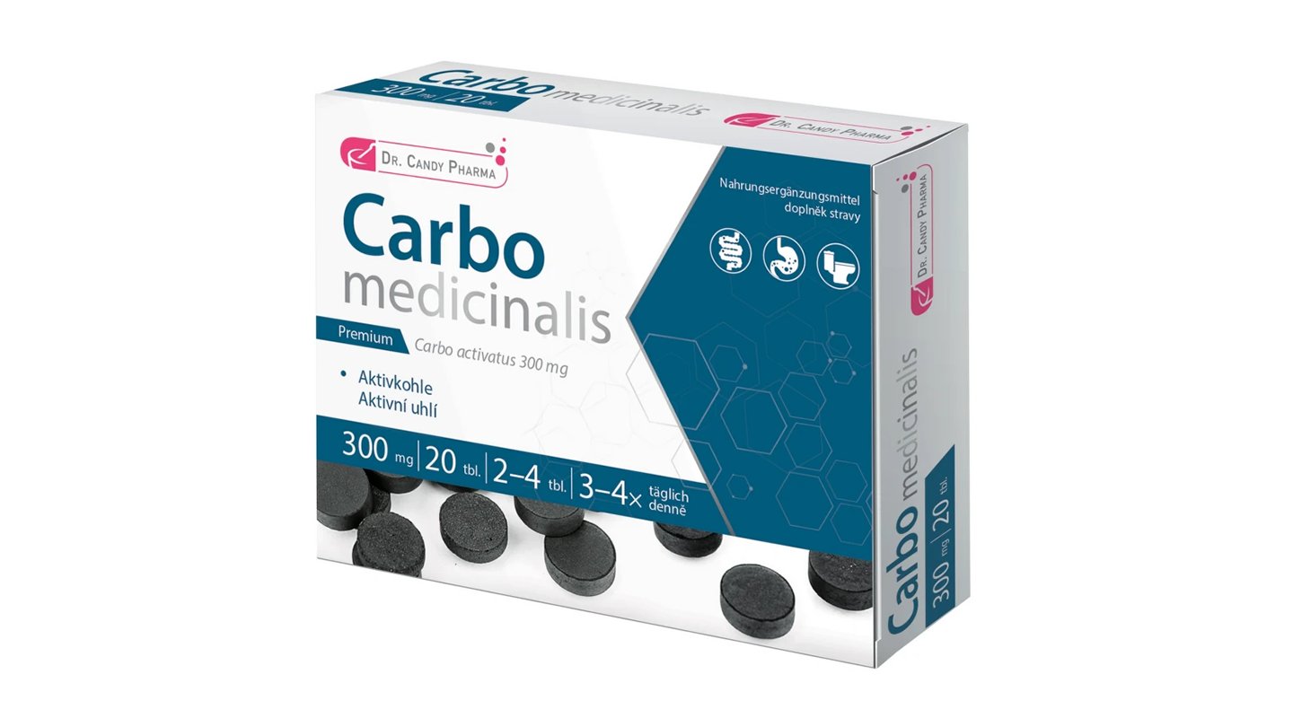Dr.Candy Pharma Carbo medicinalis tbl.20x300mg