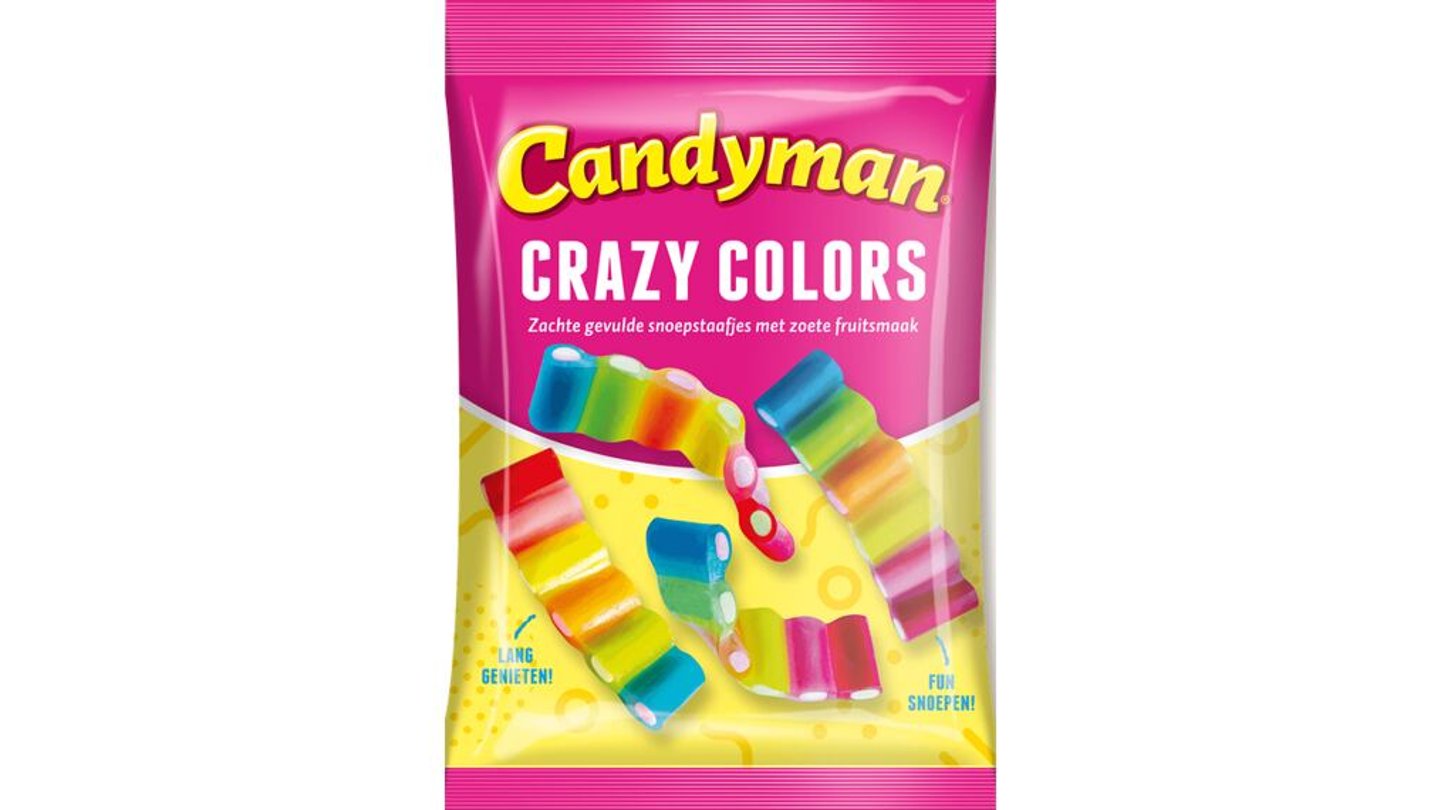 Candyman žvýkací pendrekové pásky s ovocnými příchutěmi 180 g