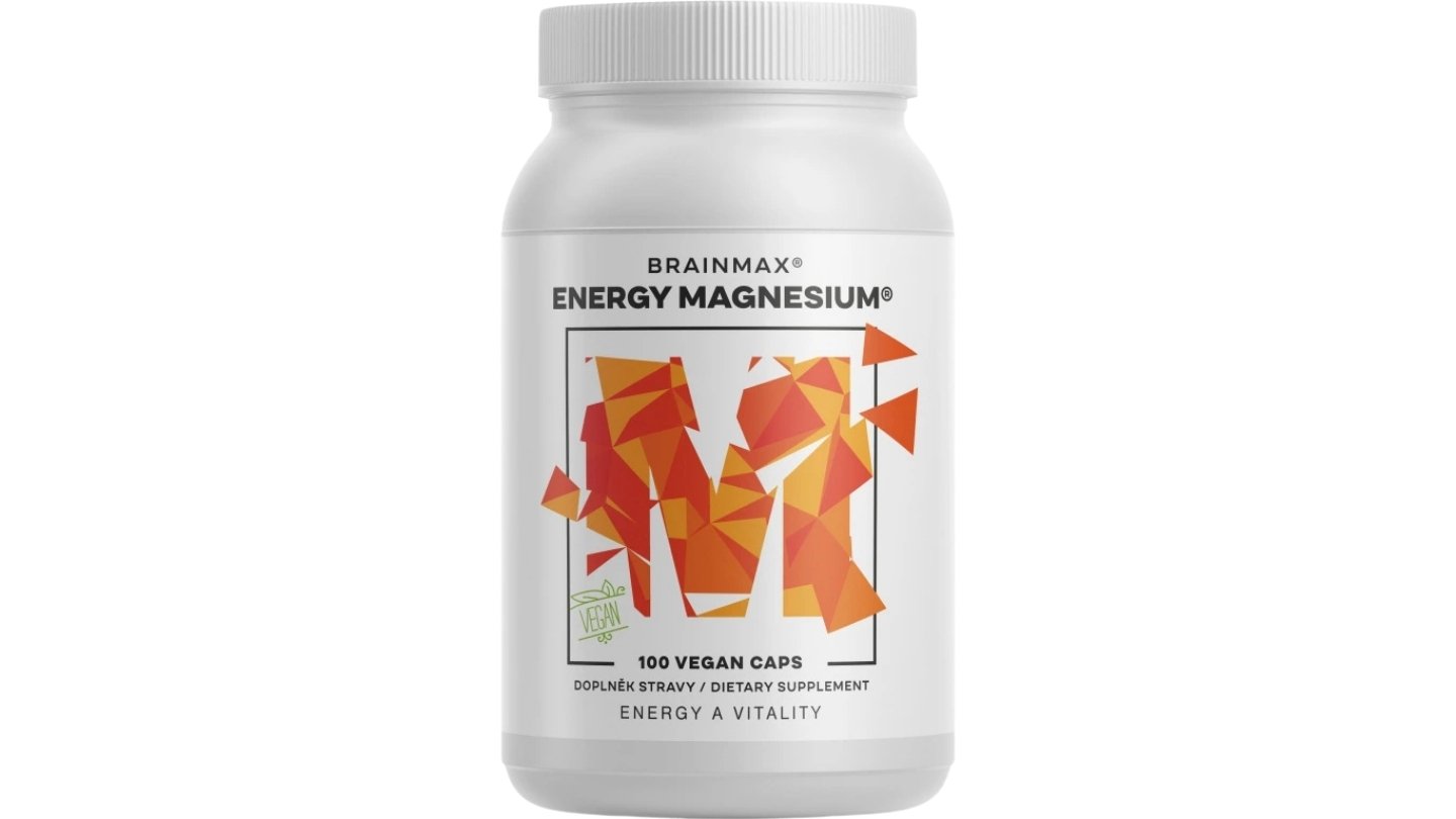 BrainMax Energy Magnesium®, Hořčík Malát 1000 mg, 100 rostlinných kapslí