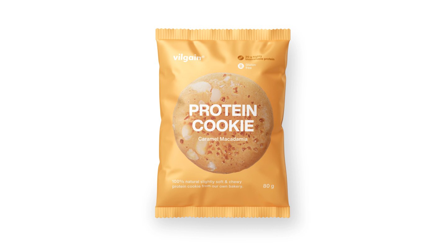 Protein Cookie - karamel s makadamovým oříškem