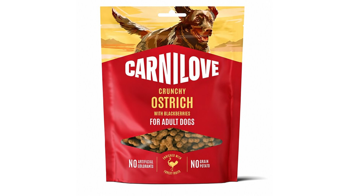 Carnilove Dog Crunchy Snack Ostrich+Blackberries 200g