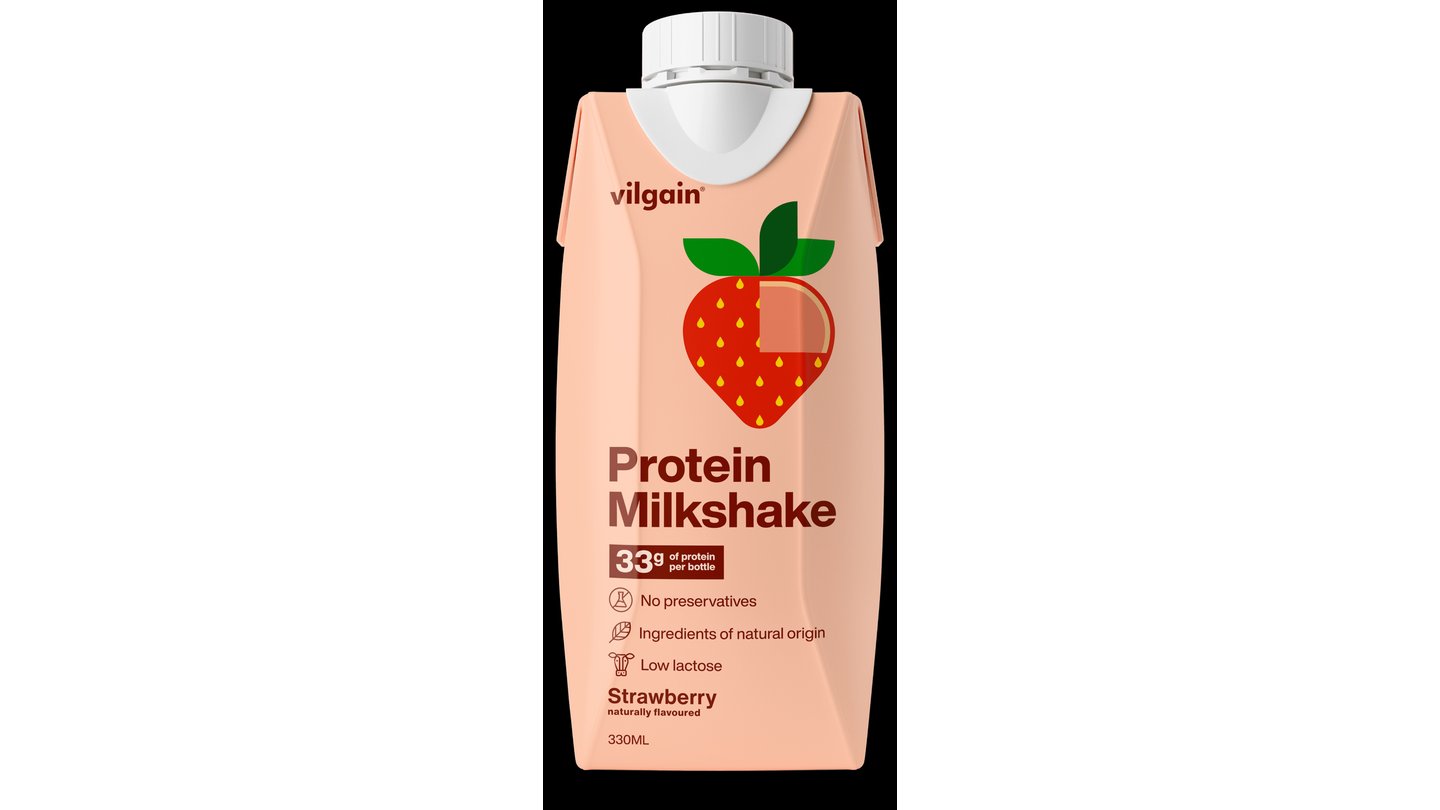 Protein Straberry Vilgain Milkshake
