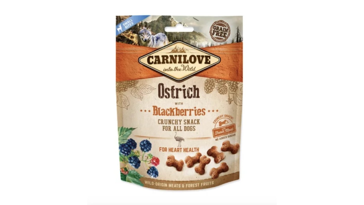 Carnilove Dog Crunchy Snack Ostrich&Blackberries 200g