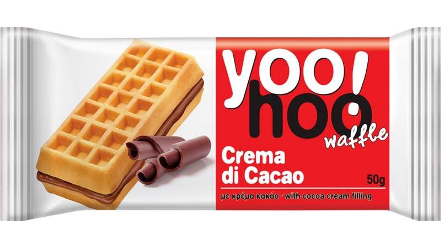 Dvojitá vafle s kakaovou krémovou náplní 50g Yoo Hoo!