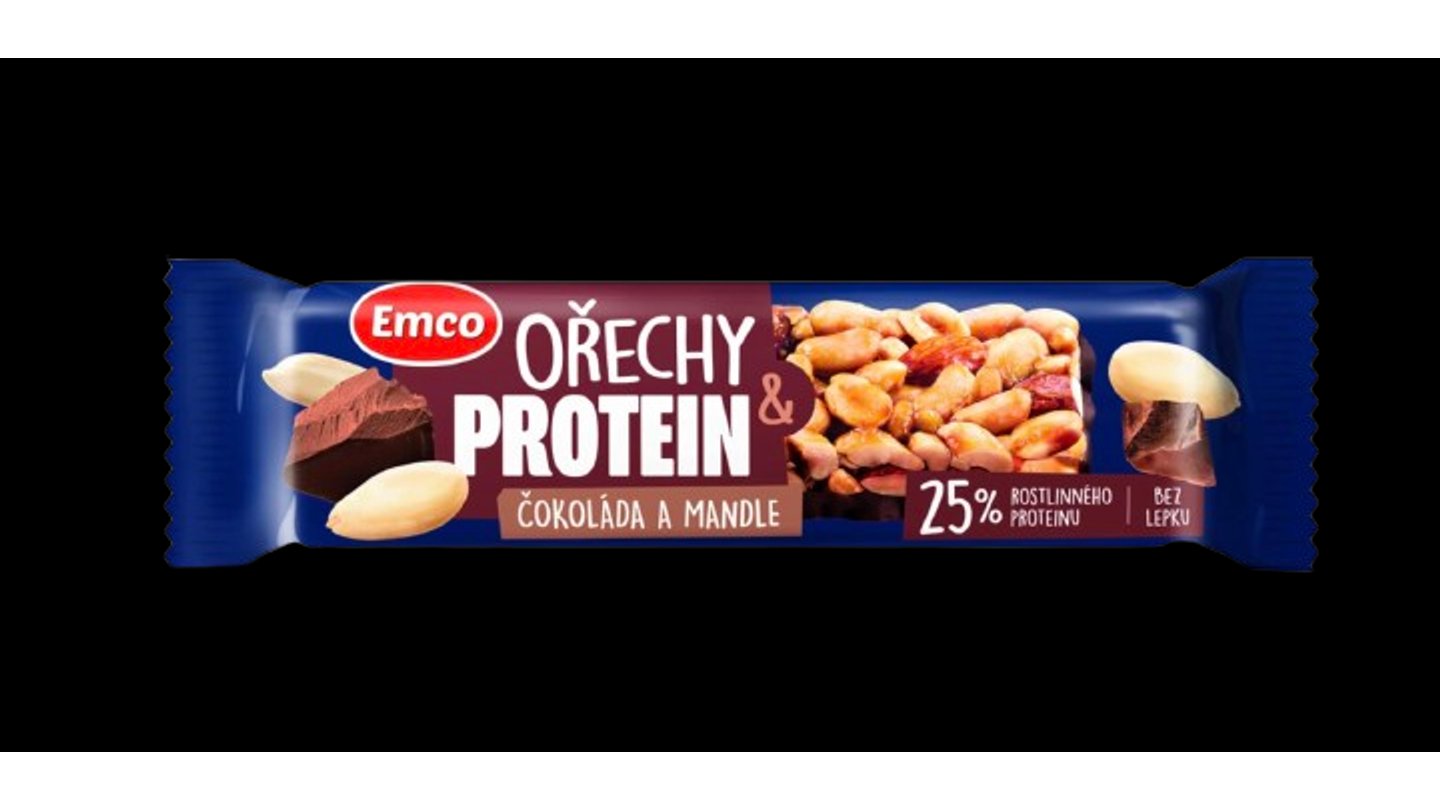 Emco PROTEIN TYČ 40g ČOKO+MANDLE