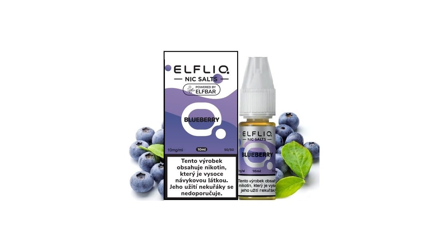 ELFLIQ NIC SALT BLUEBERRY 10ML - 10MG 