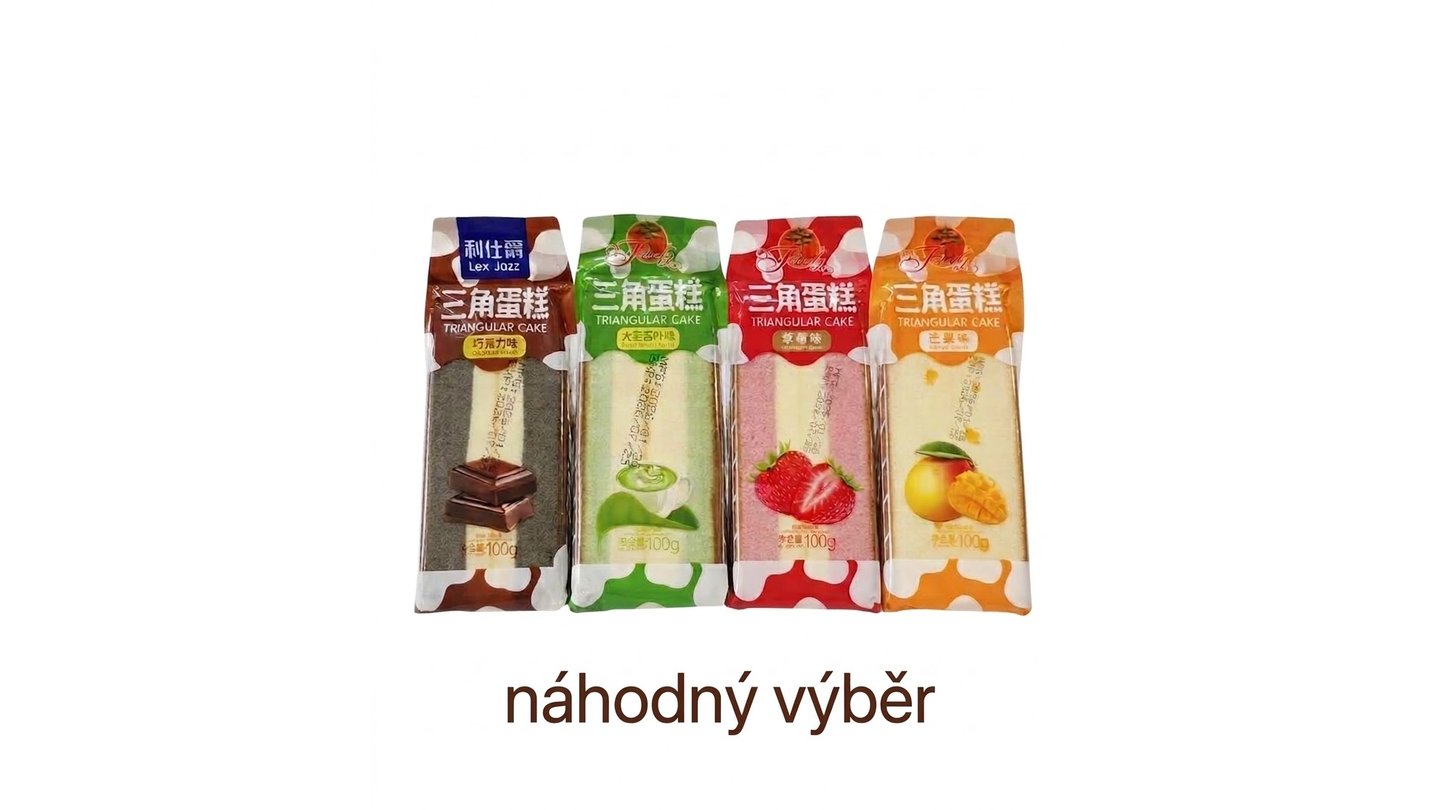 Dort Trojúhelníkový příchuť - čokoláda -banán ,mango ,wakaba 100g 