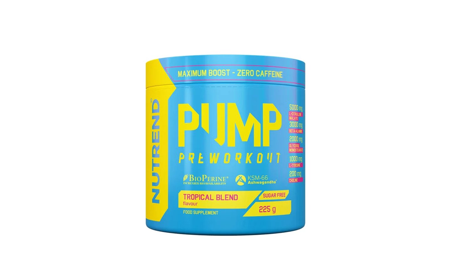 Pump  Pre-workout bez kofeinu - Tropiucal blend