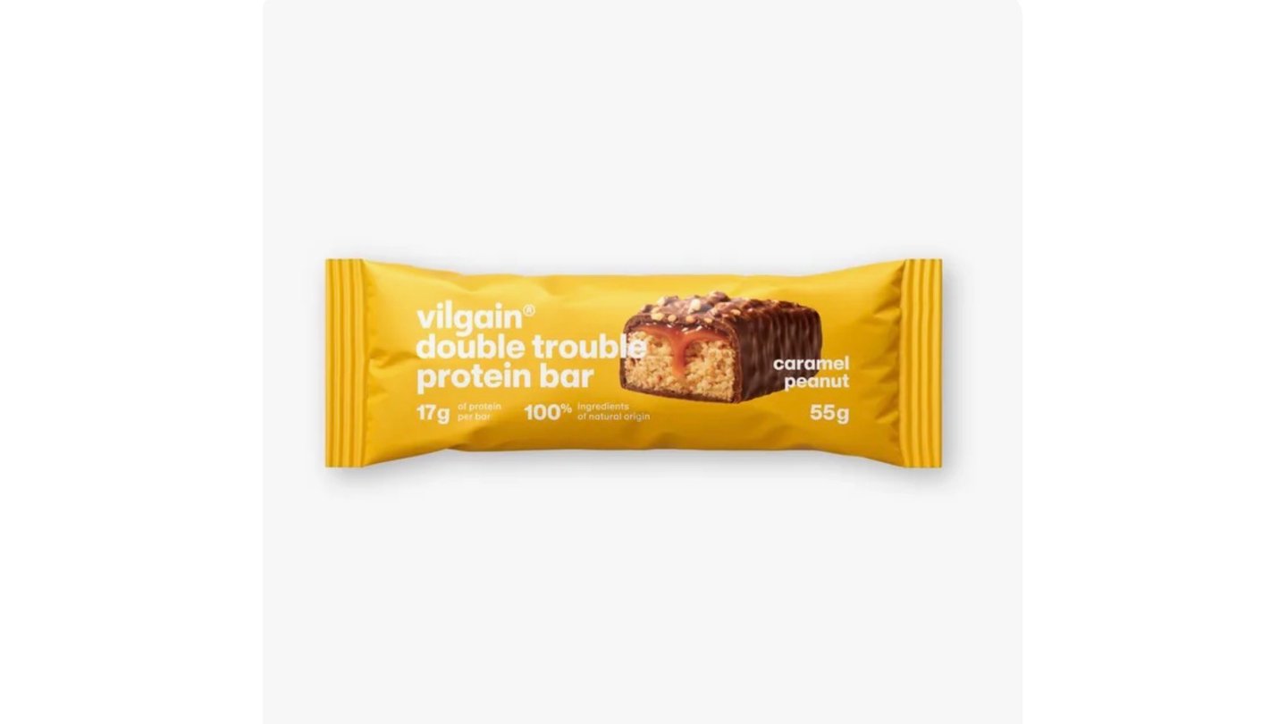 Vilgain Double Trouble Protein Bar arašídy se slaným karamelem