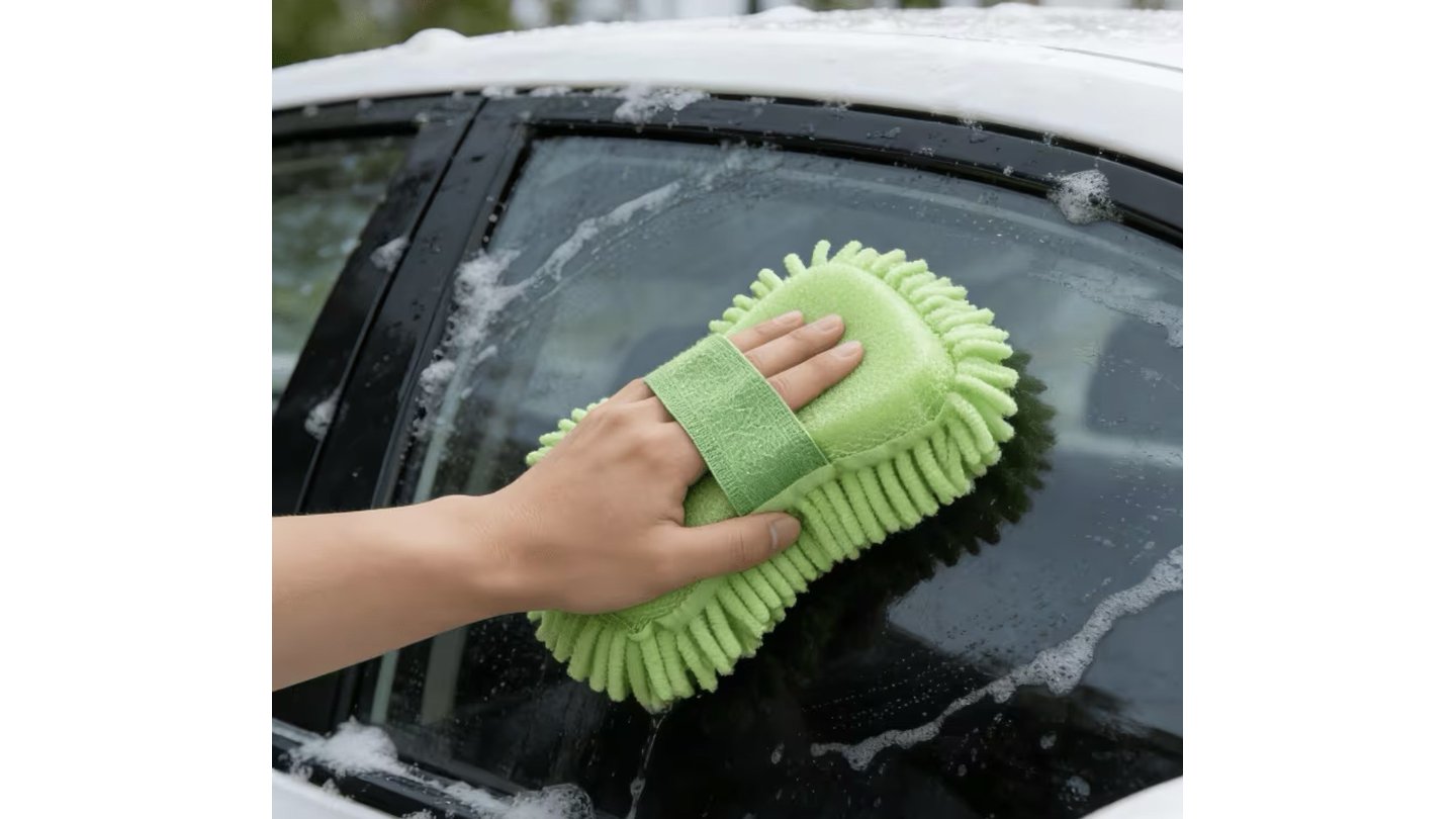 Mikrovláknová umývacia hubka na auto
