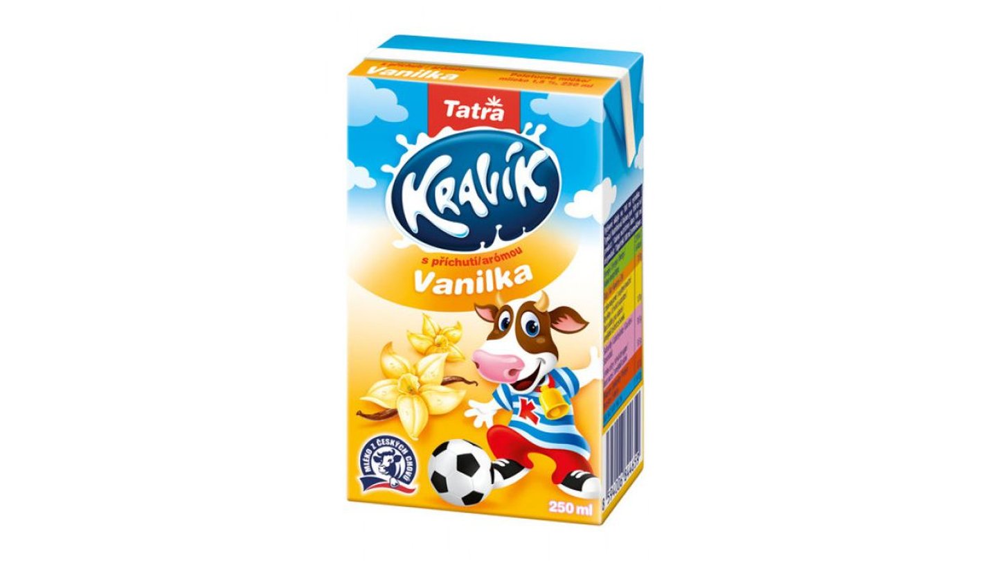 Tatra mléko Kravík s vanilkovou příchutí 1,5% 250 ml
