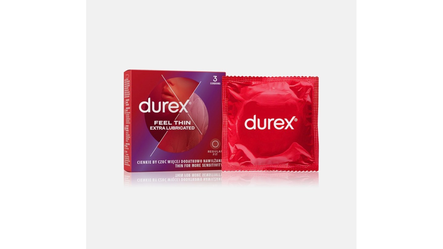 Kondom Durex Feel Thin Extra Lubricated 