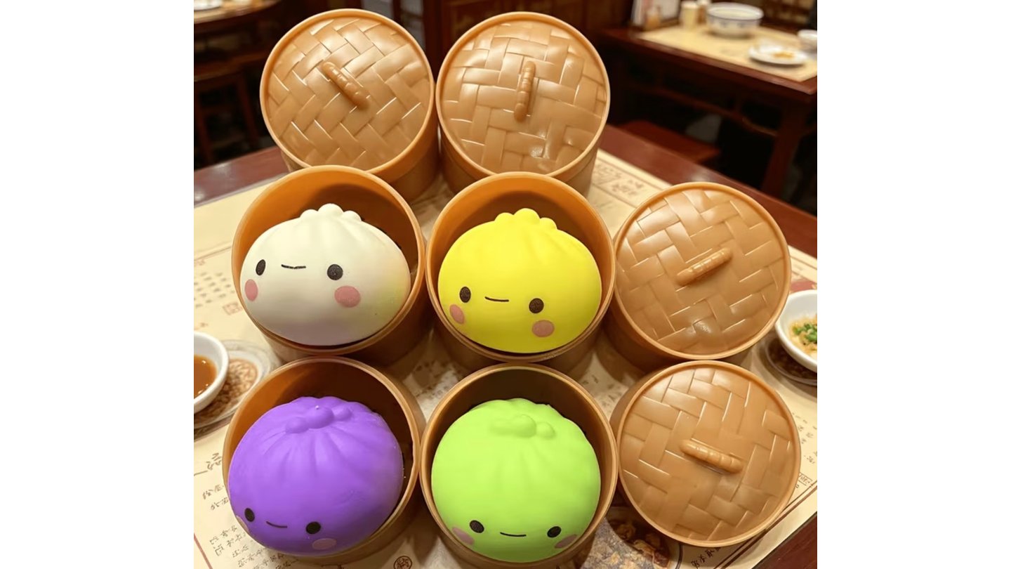 Dumpling Surprise zberateľský squishy knedlík