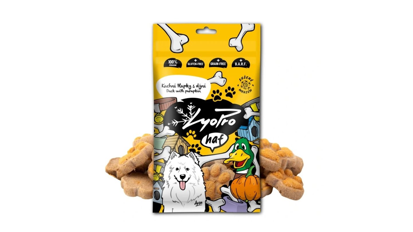 Kachní tlapky s dýní (sušené mrazem)