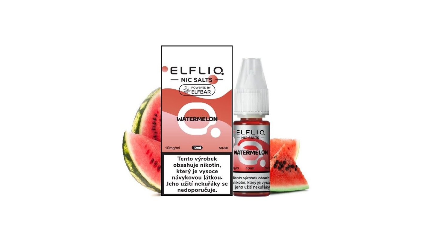 ELFLIQ NIC SALT WATERMELON 10ML - 10MG 