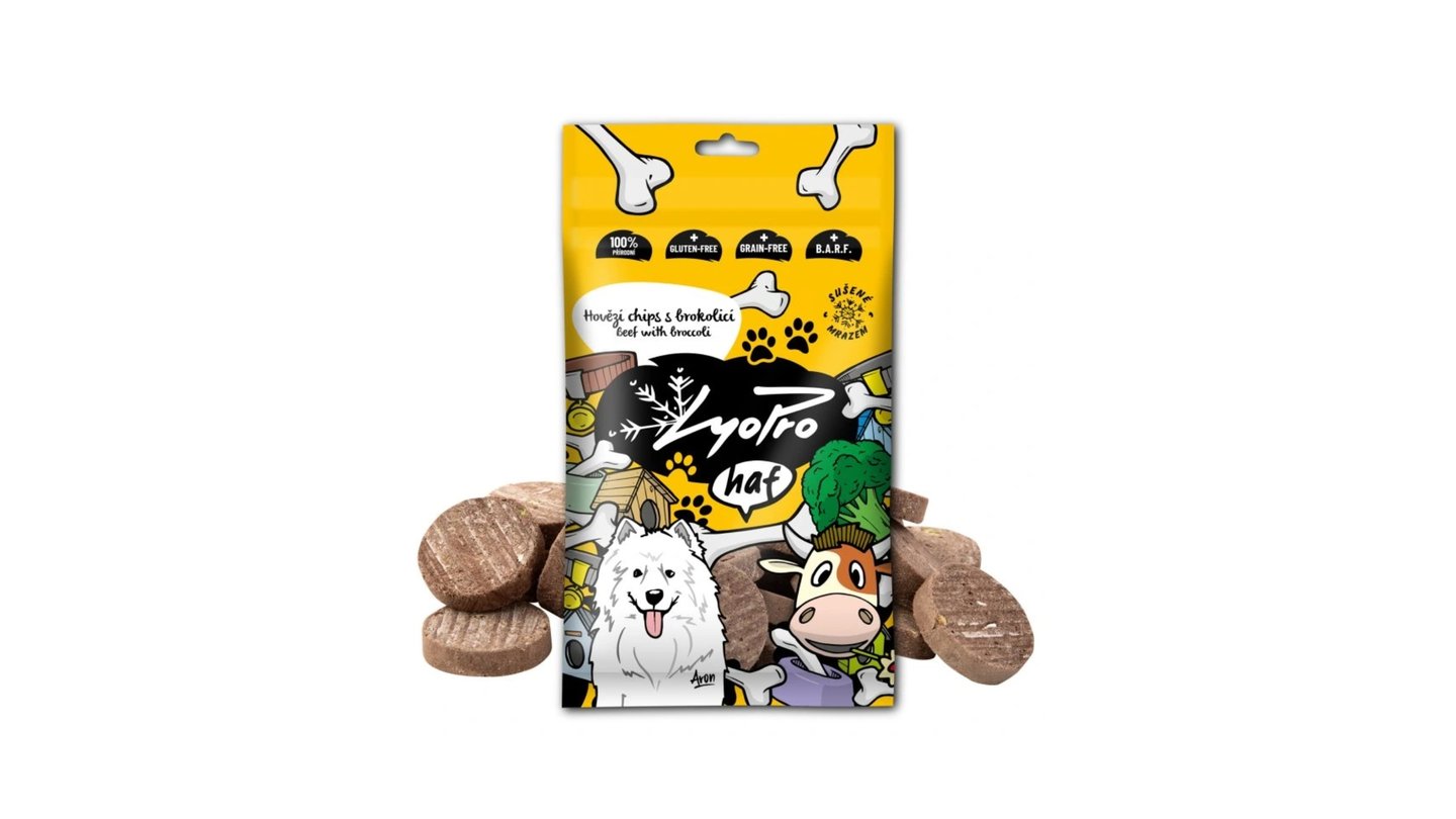 Hovězí chipsy s brokolicí (LyoPro)