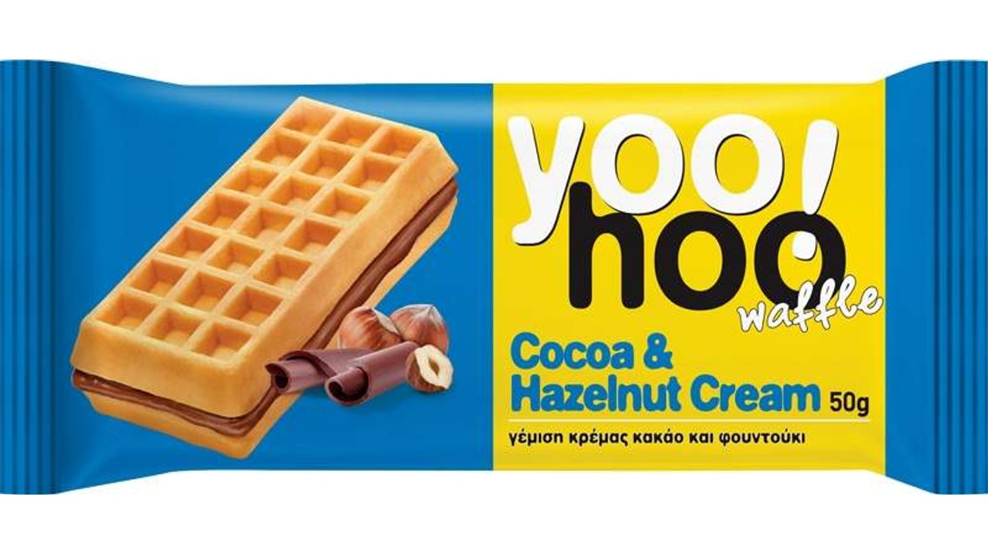 Dvojité vafle s kakaem a oříškovým krémem 50g Yoo Hoo