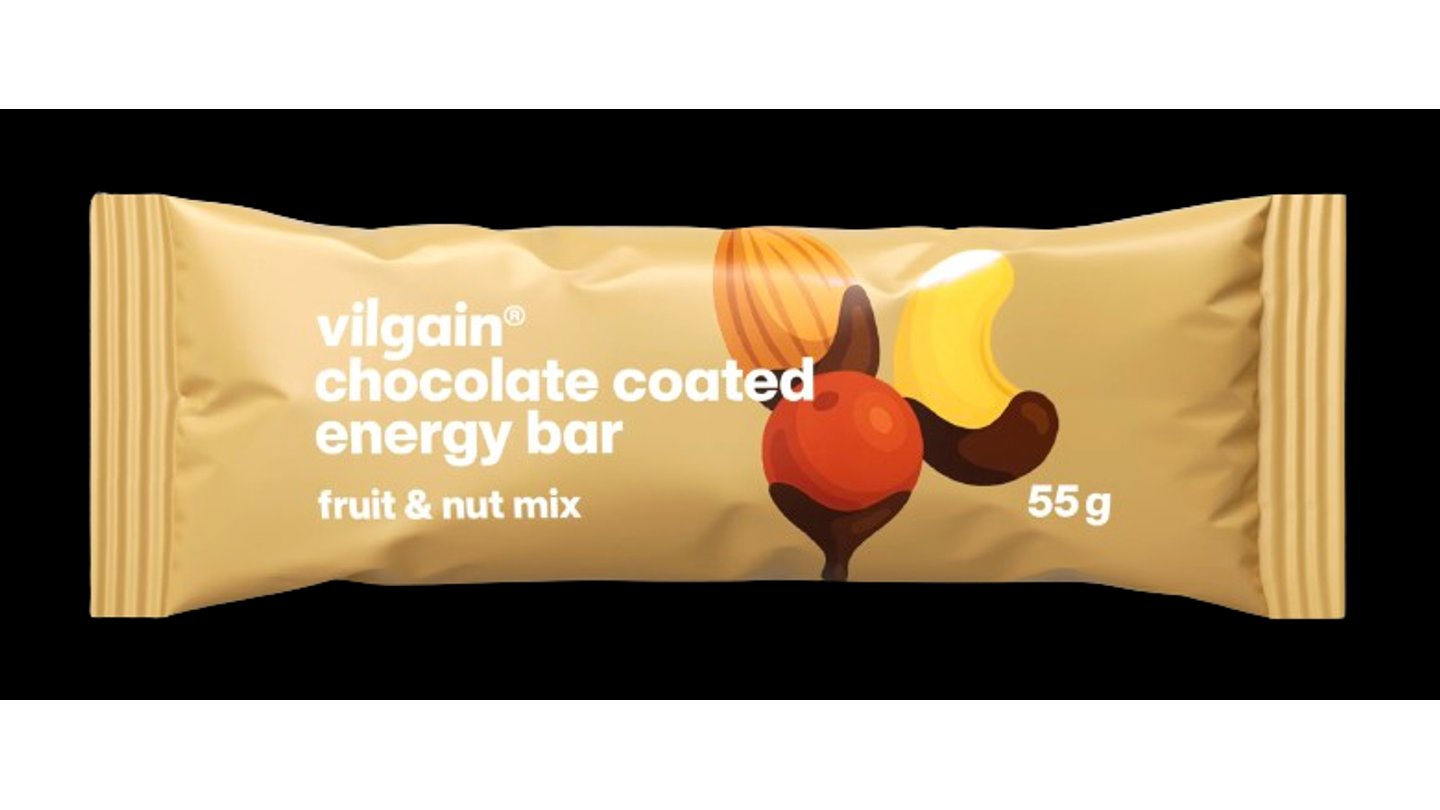 Vilgain Energy Bar mix ořechů a ovoce zalité čokoládou 55 g