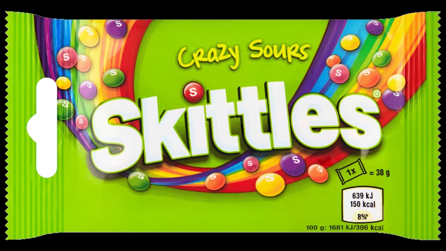 Skittles zelené