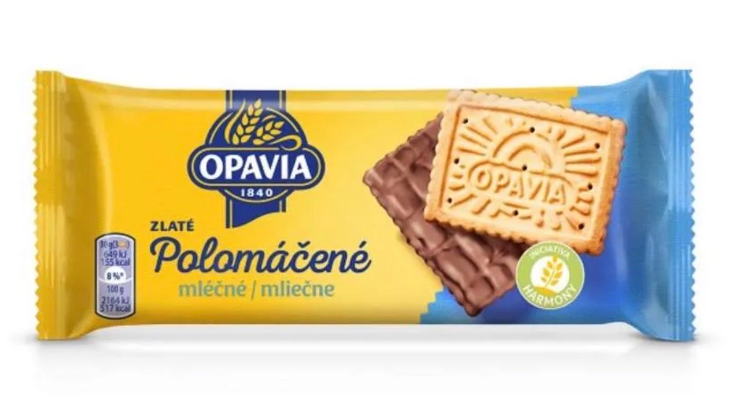 Opavia Polomáčené Mléčné