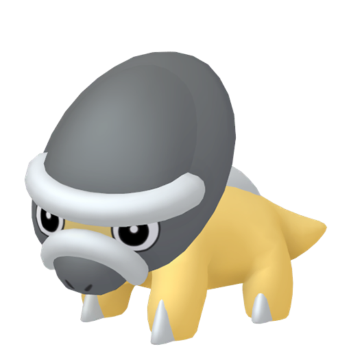 Shieldon - Rock/Steel type Pokemon from Pokemon Platinum with stats, moves, and evolution data