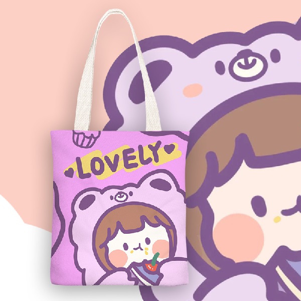 BDyana Ladies Stylish Cartoon Printed Exclusive Bag | Ladies Stylish Cartoon Printed Exclusive Bag