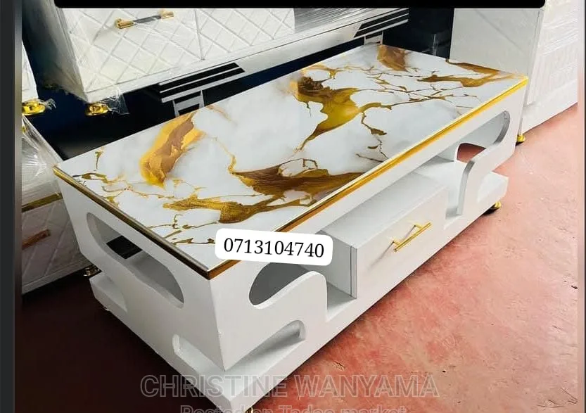 Executive white coffee table 2